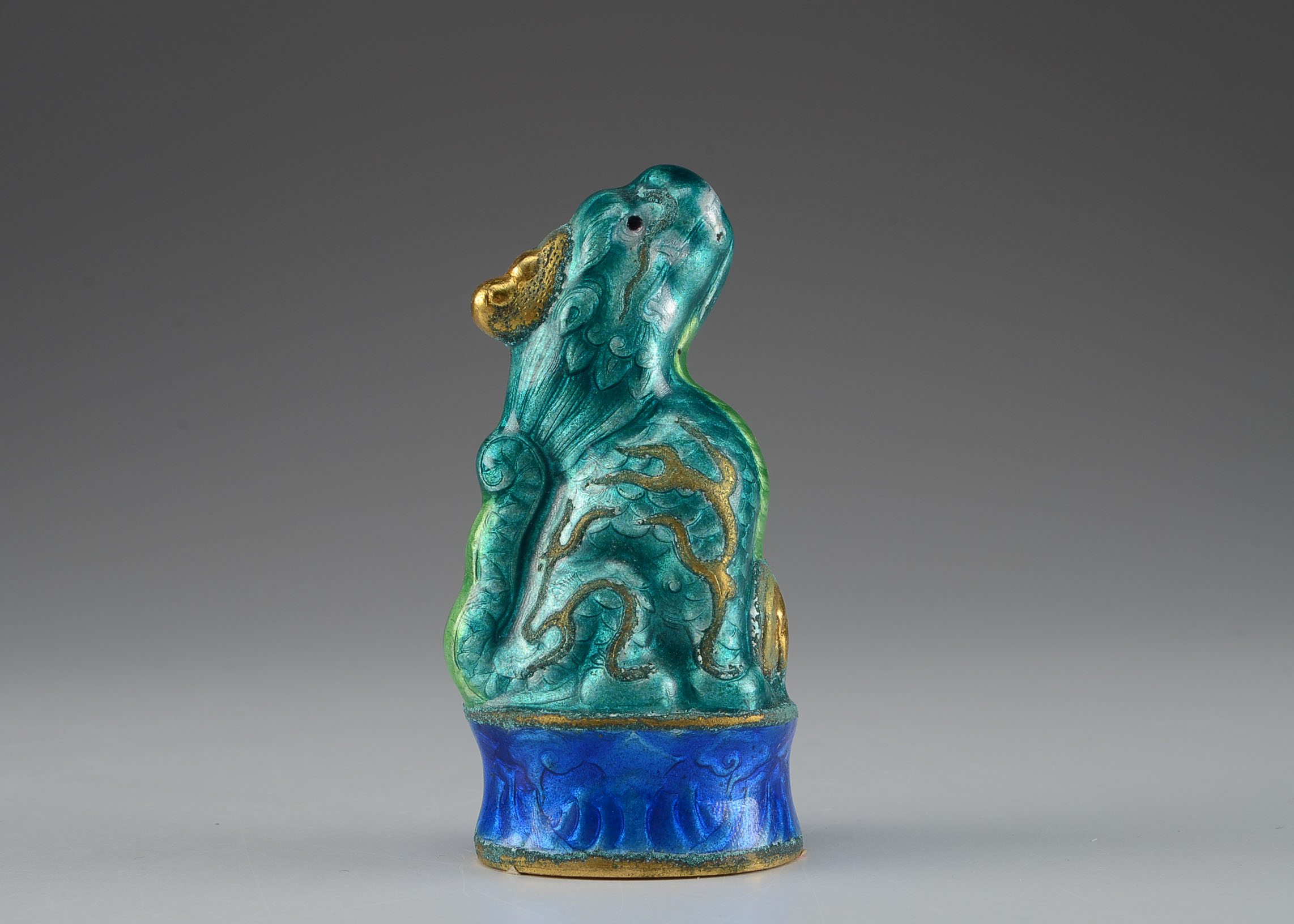 Four Vintage Enameled Porcelain Chinese Figurines