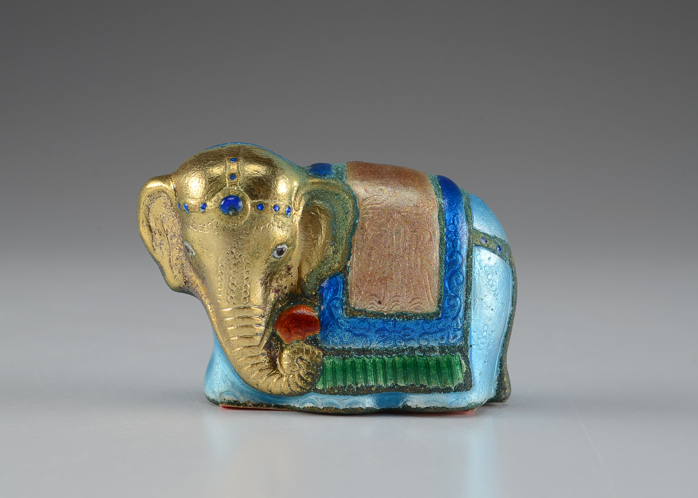 Four Vintage Enameled Porcelain Chinese Figurines