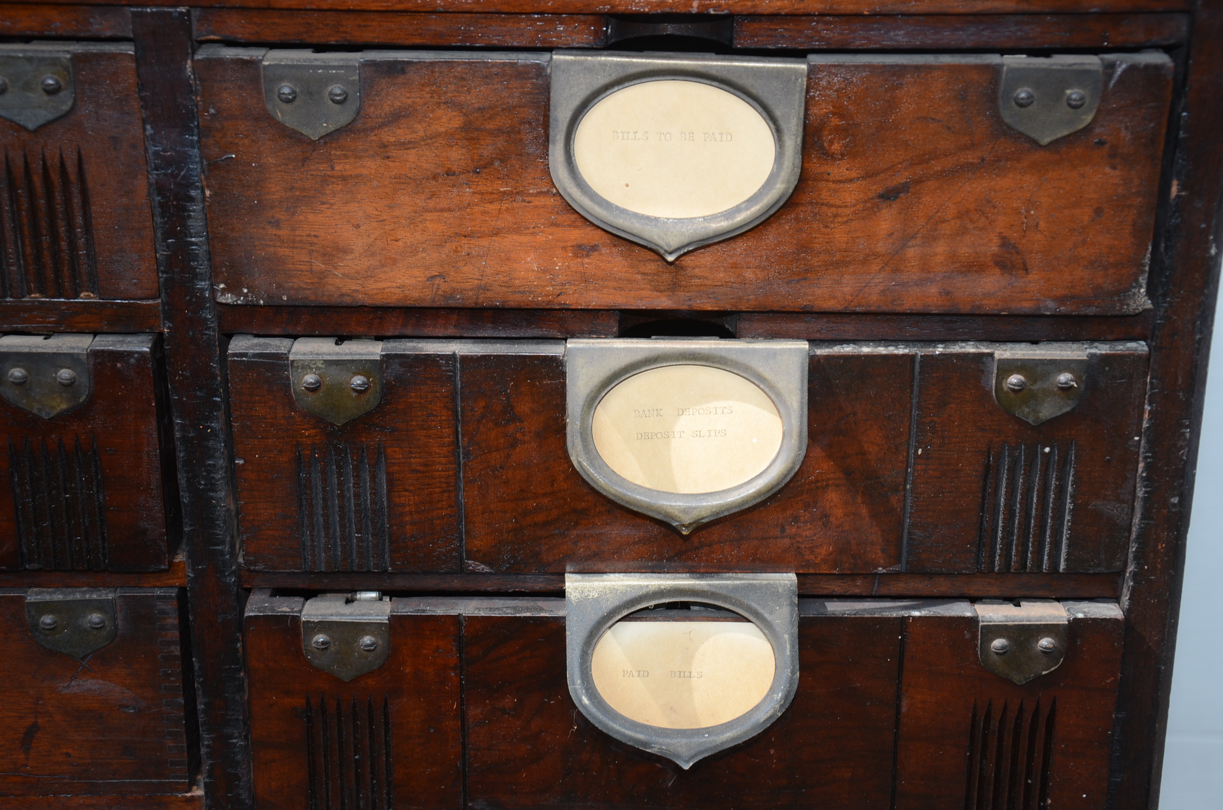 Antique Amberg Patented Letter File Cabinet