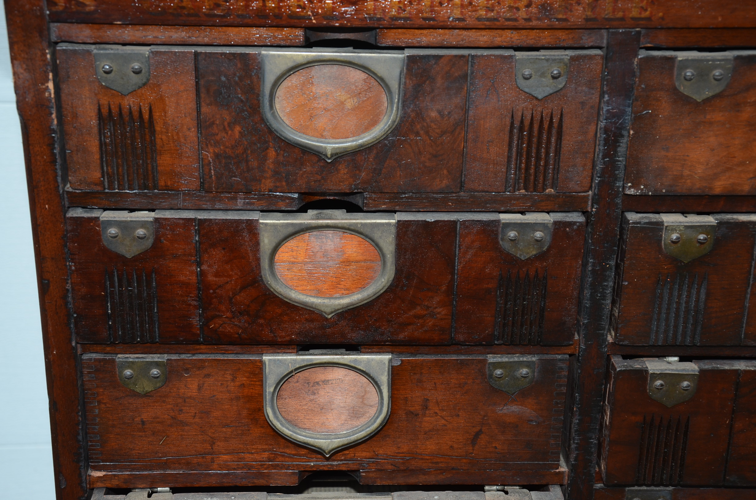 Antique Amberg Patented Letter File Cabinet