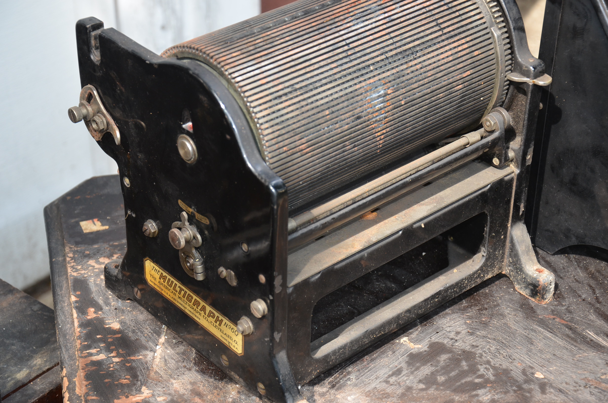 Antique Amberg Patented Letter File Cabinet