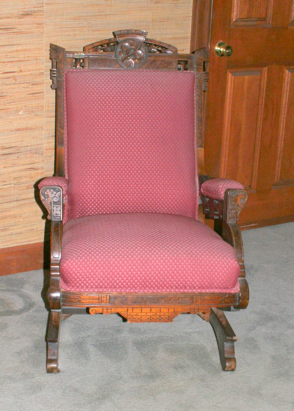 Antique Eastlake Platform Rocking Chair