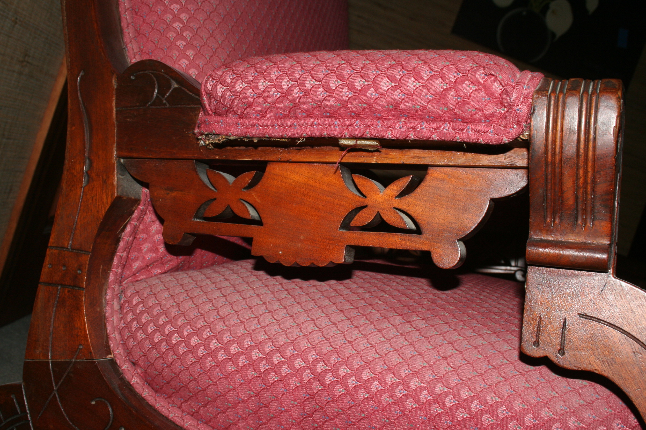 Antique Eastlake Platform Rocking Chair
