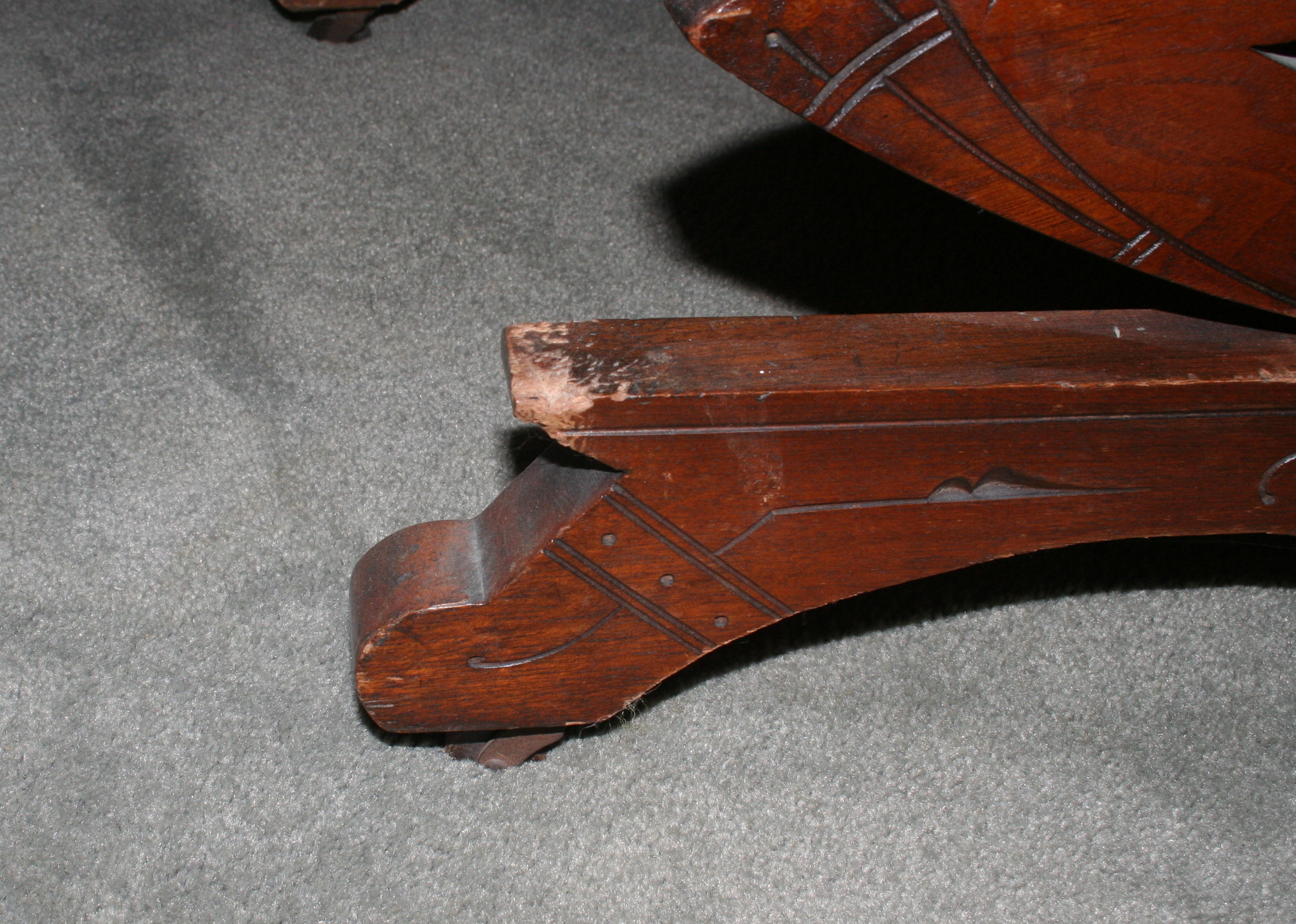 Antique Eastlake Platform Rocking Chair