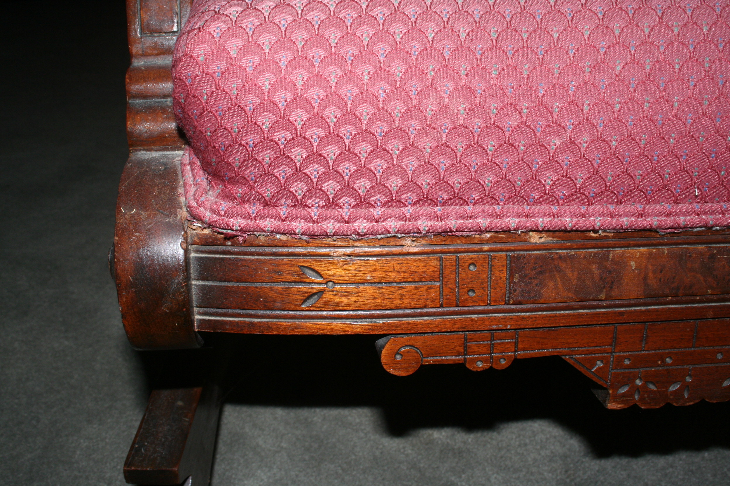 Antique Eastlake Platform Rocking Chair