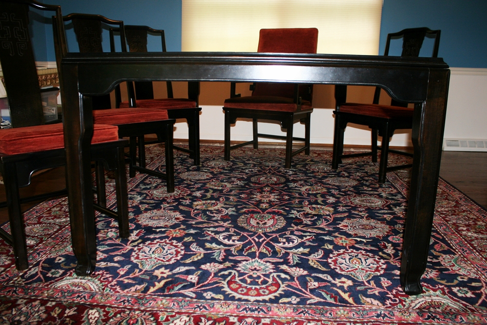 Vintage Century "Chin Hua" Dining Room Table and Chairs 