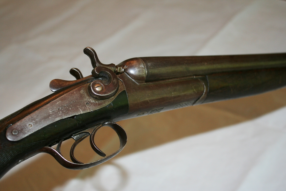 T. Barker Double Barrel Shotgun
