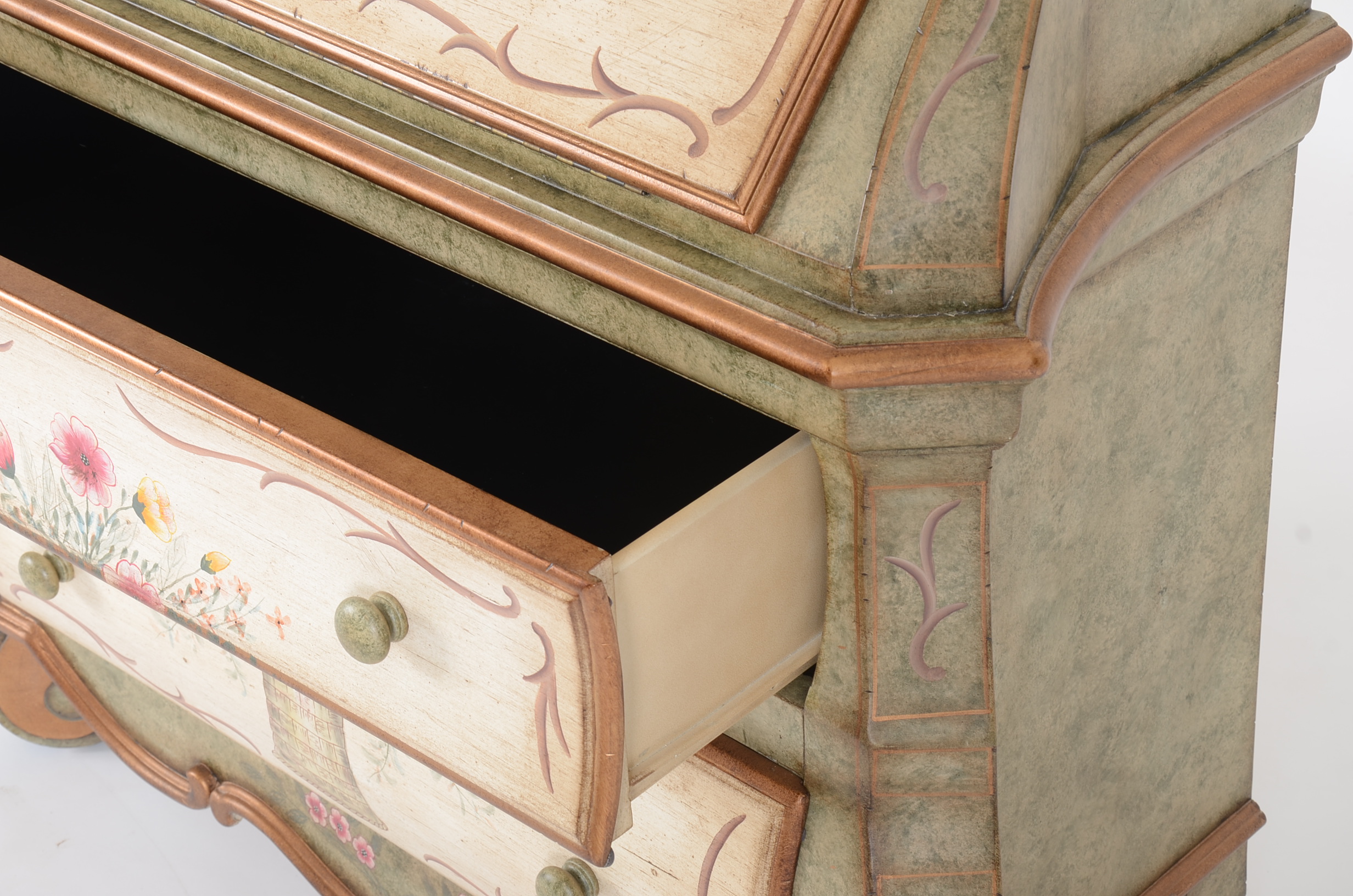 Hand-Painted Secretary by Horchow