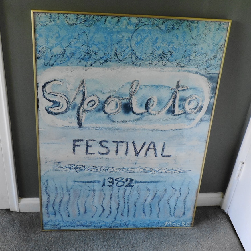 Spoleto Festival 1982 Signed Poster Print