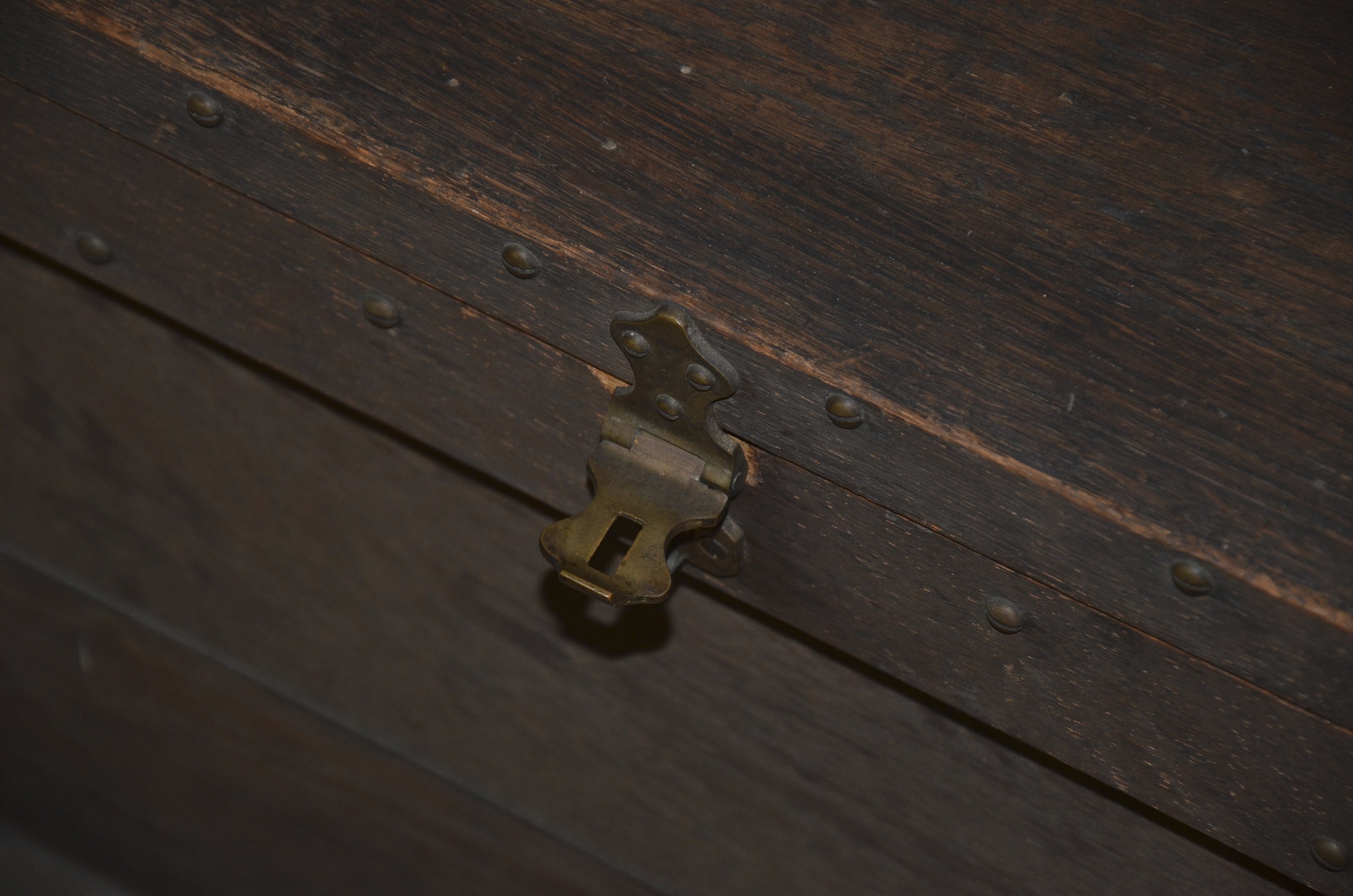 Vintage Wood Storage Chest