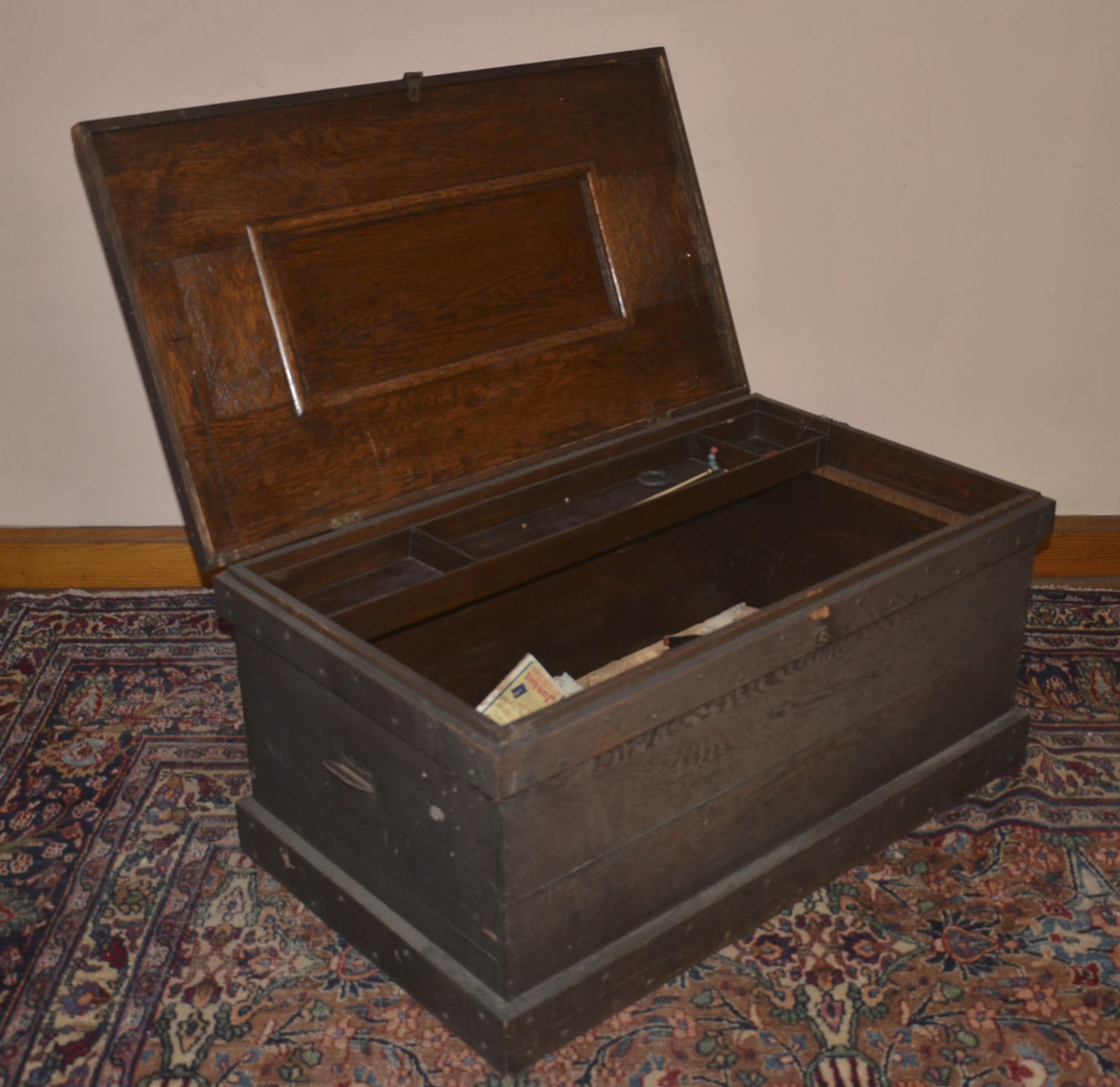 Vintage Wood Storage Chest