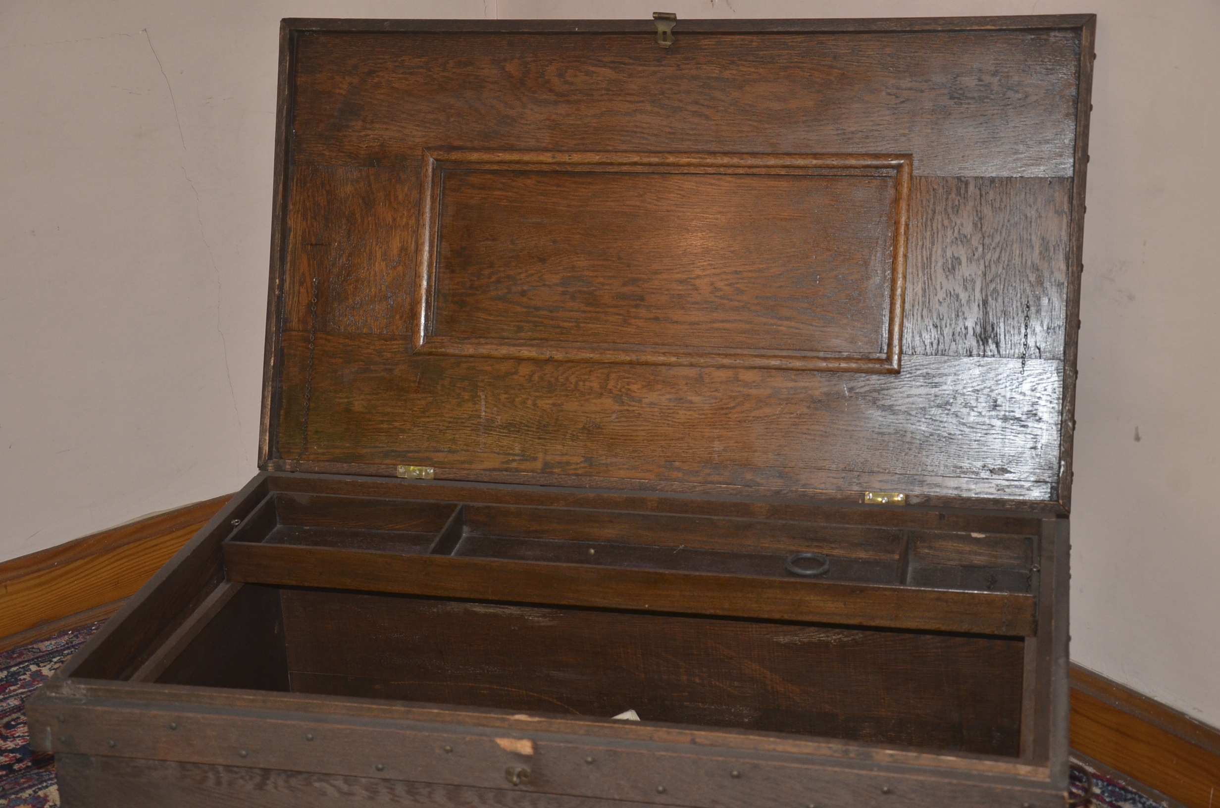 Vintage Wood Storage Chest