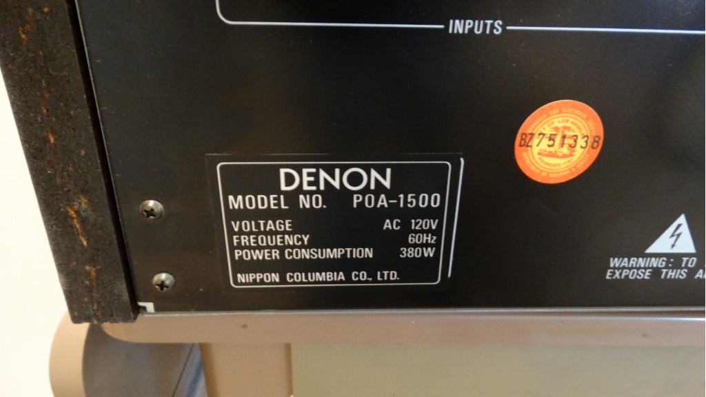 Denon Stereo Component POA-1500