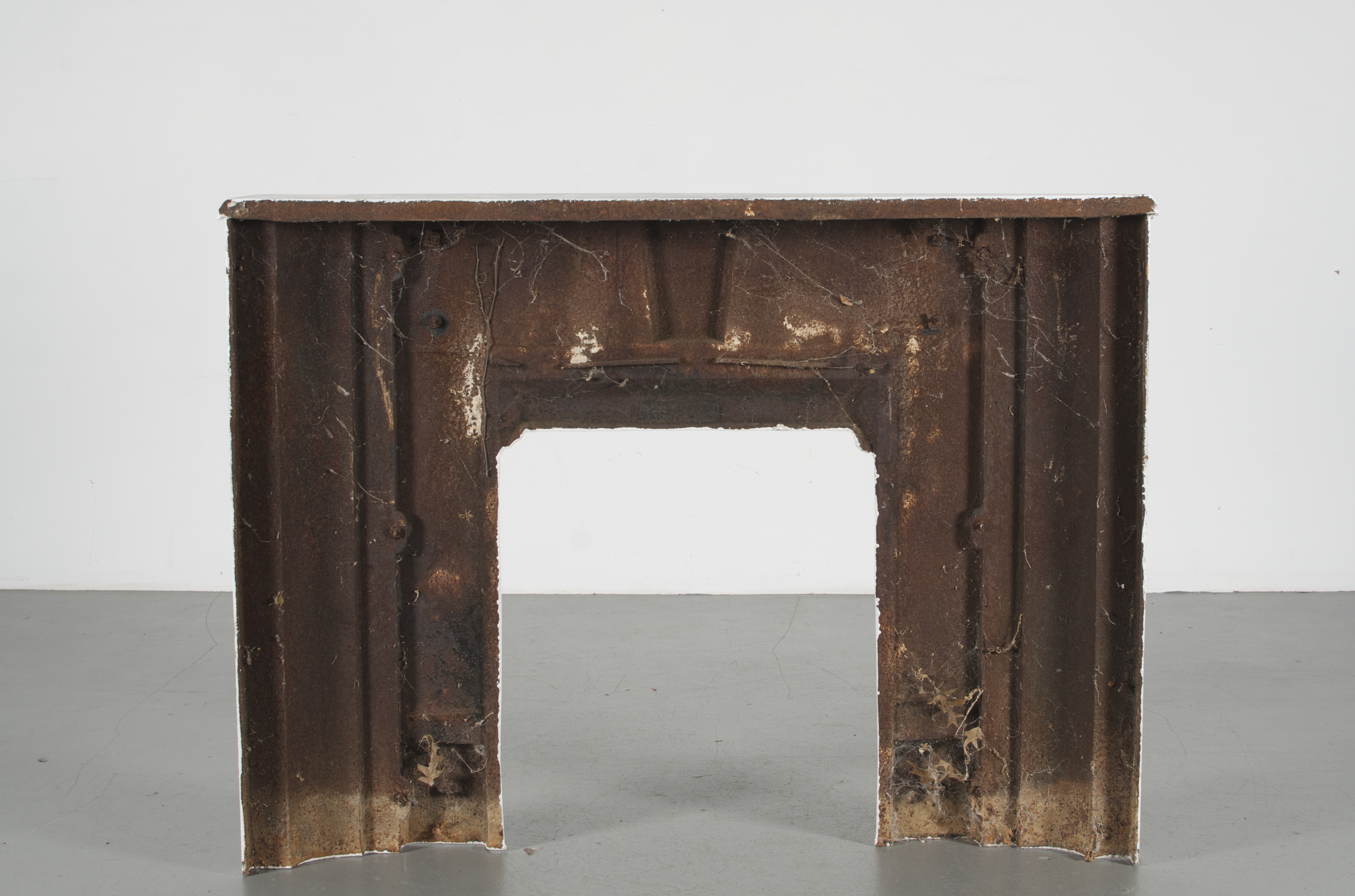 White Cast Iron Fireplace Mantel