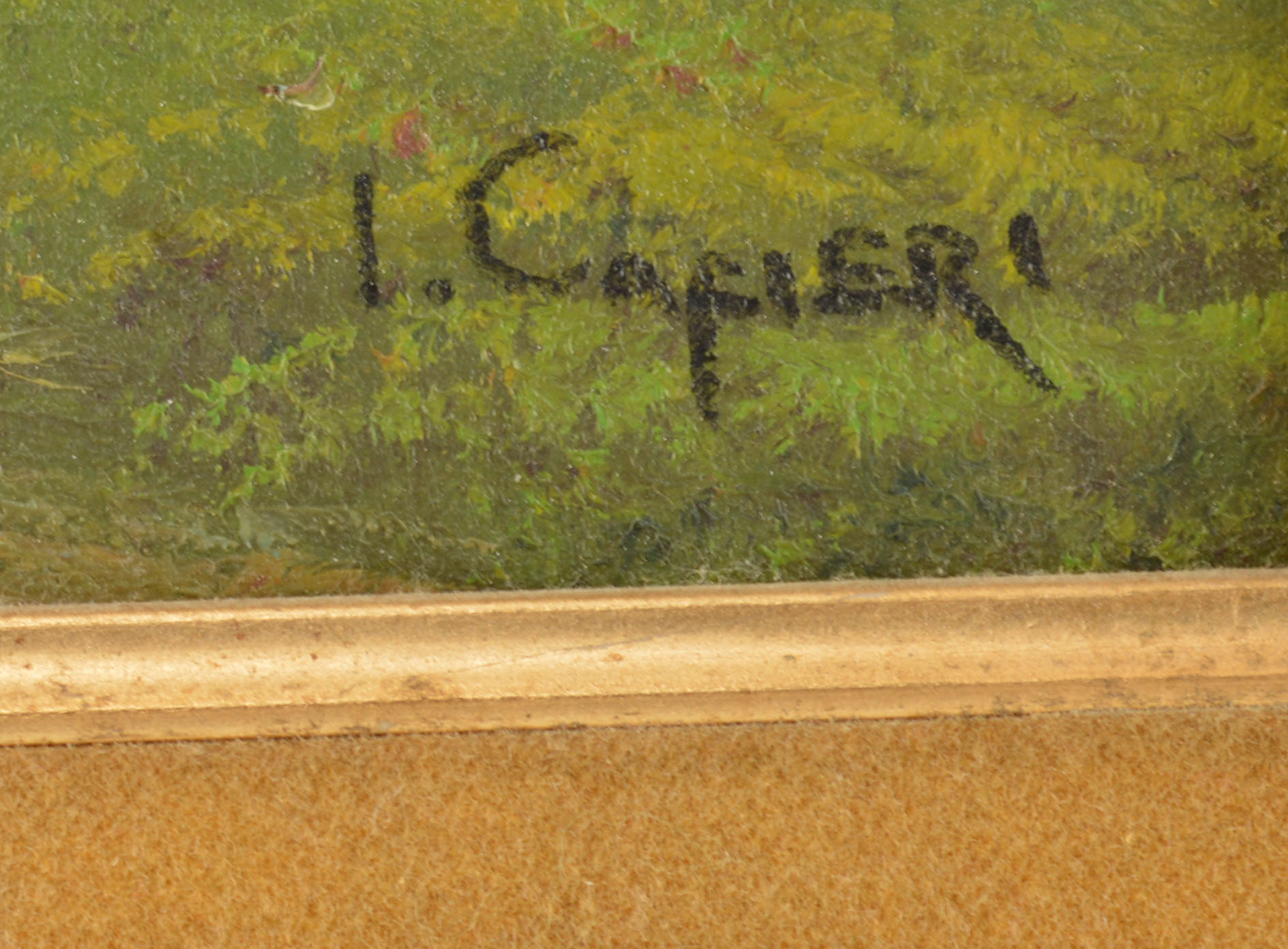 Original Oil Painting on Canvas by I. Cafieri