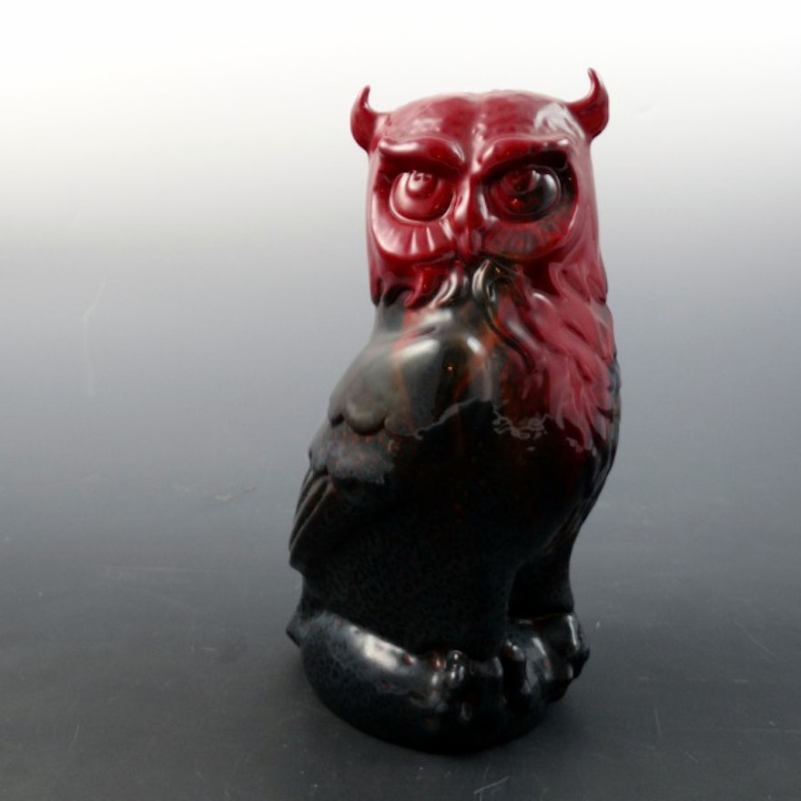 Royal Doulton Flambe Glaze "Owl" #2249