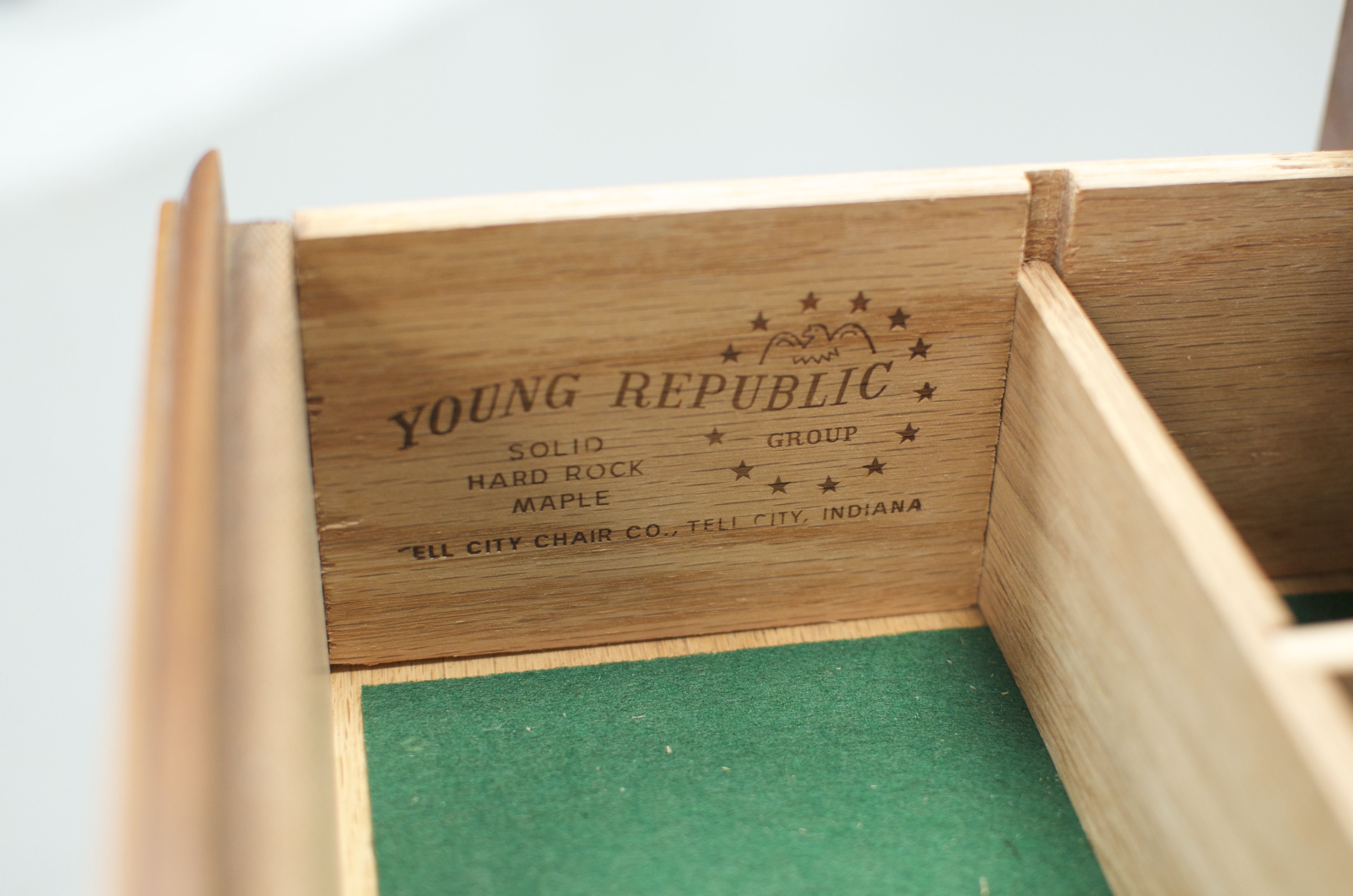 Tell City Solid Hard Rock Maple Cabinet by Young Republic Group