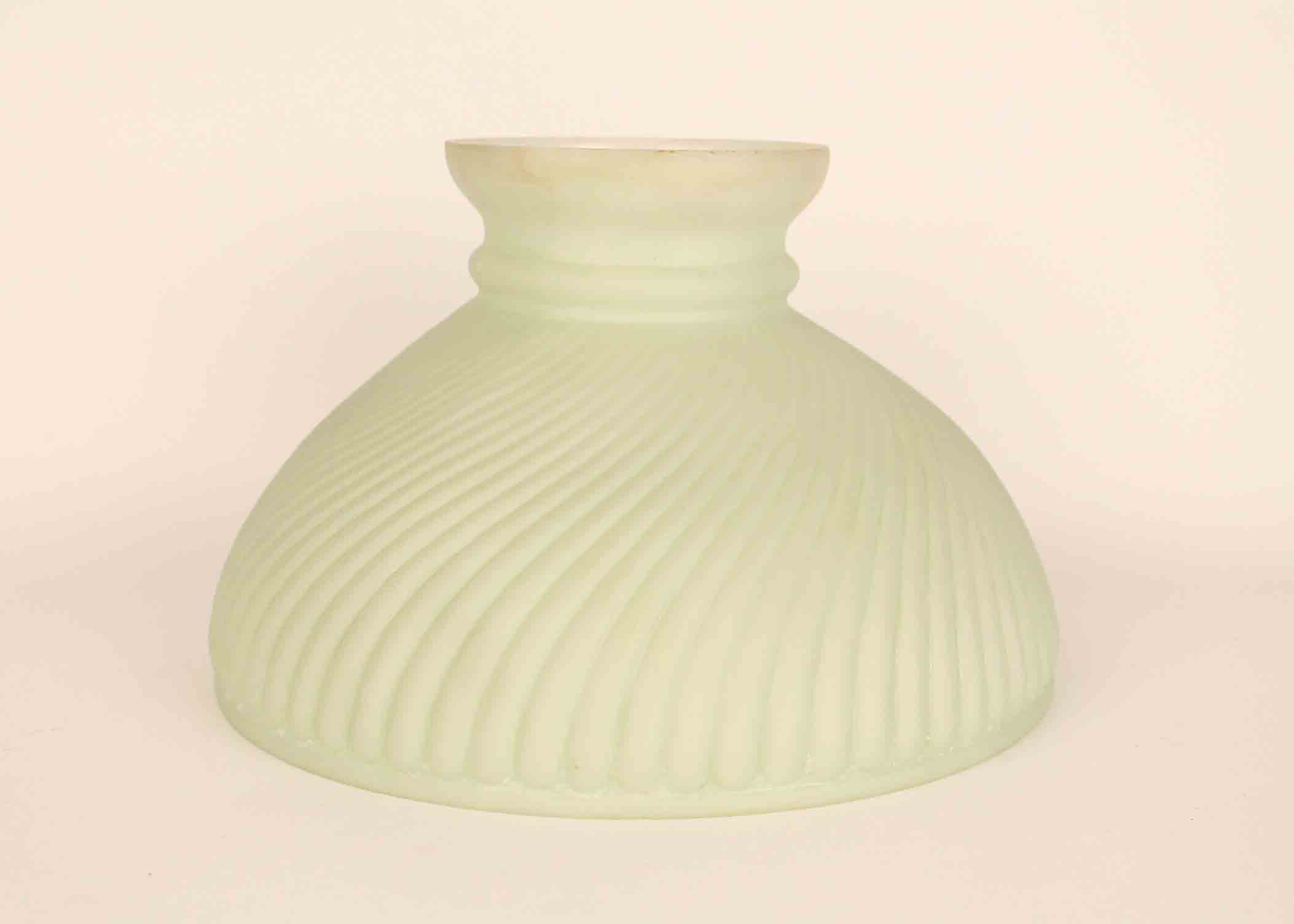 Trio of Unique Vintage Colored Glass Lampshades