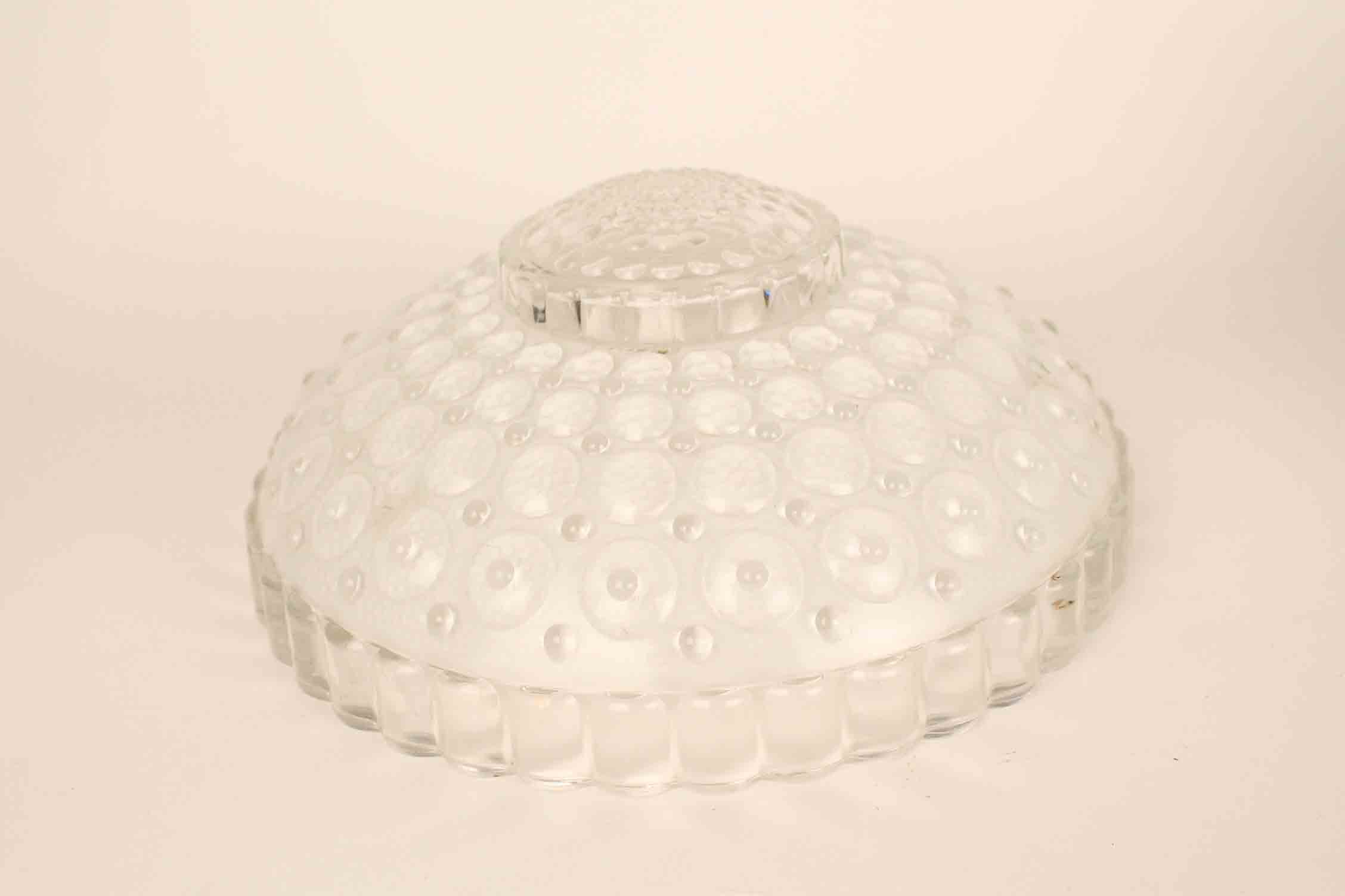 Trio of Unique Vintage Colored Glass Lampshades