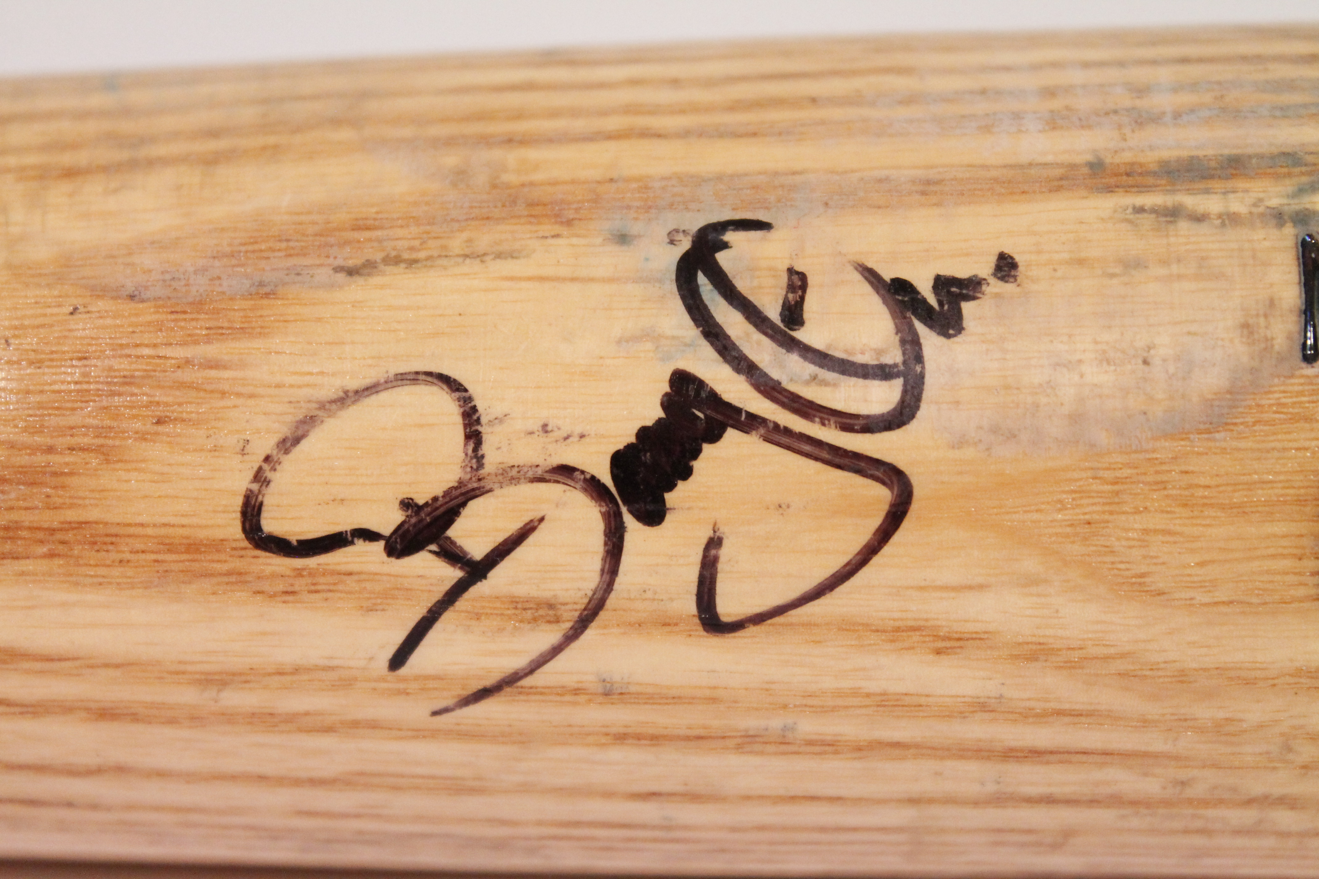 Bobby Abreu Autographed Game Used Baseball Bat