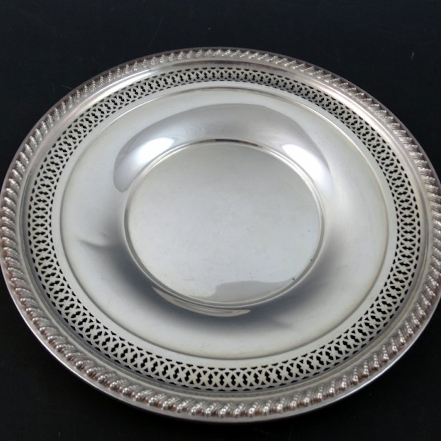 Sterling Silver Round Plate
