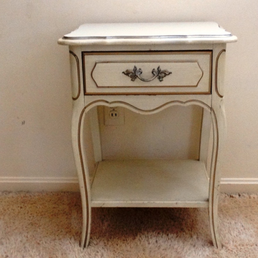 French Provincial Style Vintage Henry Link Night Stand