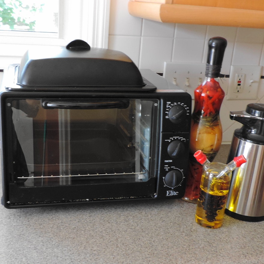 Toaster Oven, Coffee Server and Decorative Kitchen Items