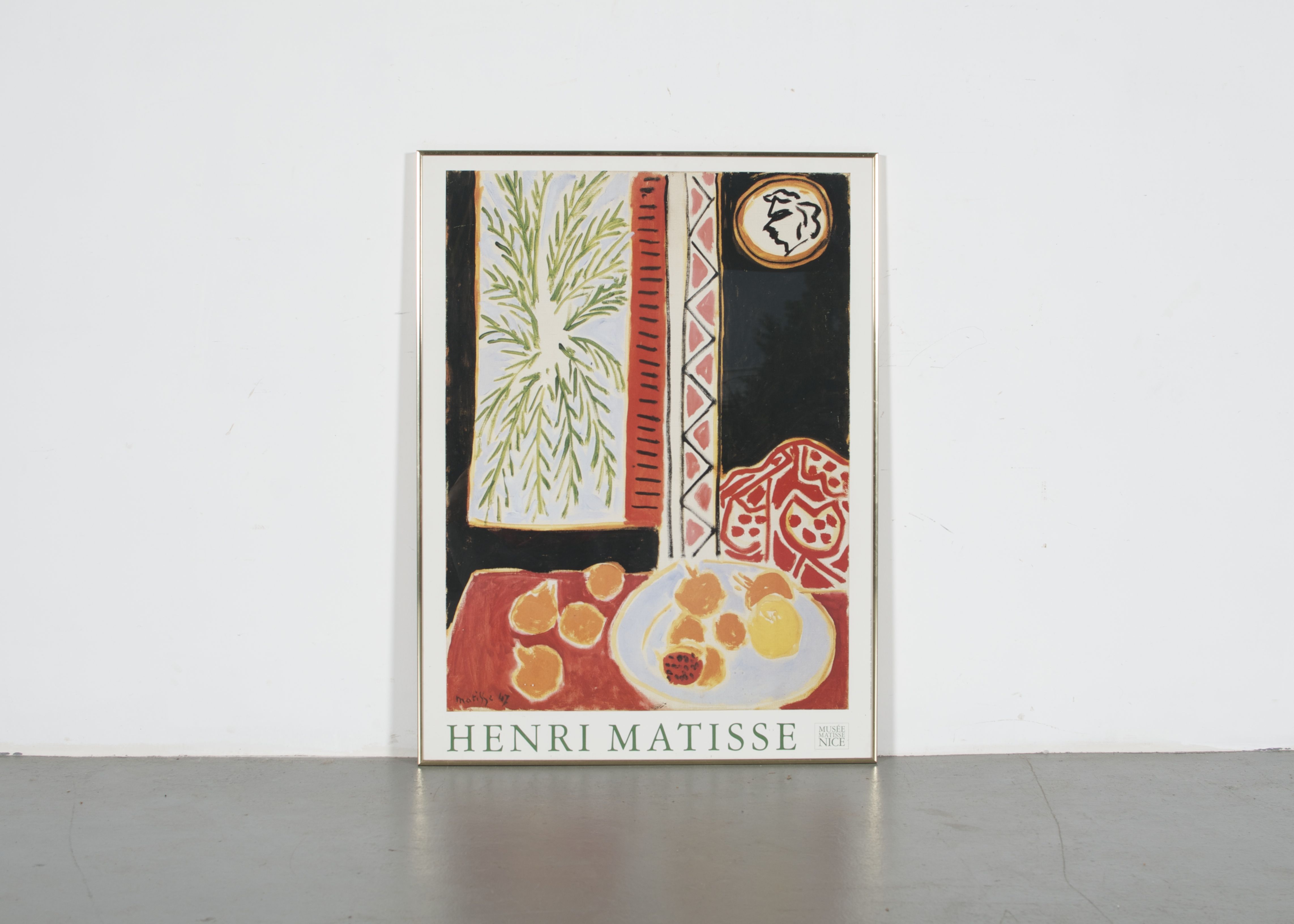Framed Matisse Print of "Nature morte aux grenades"