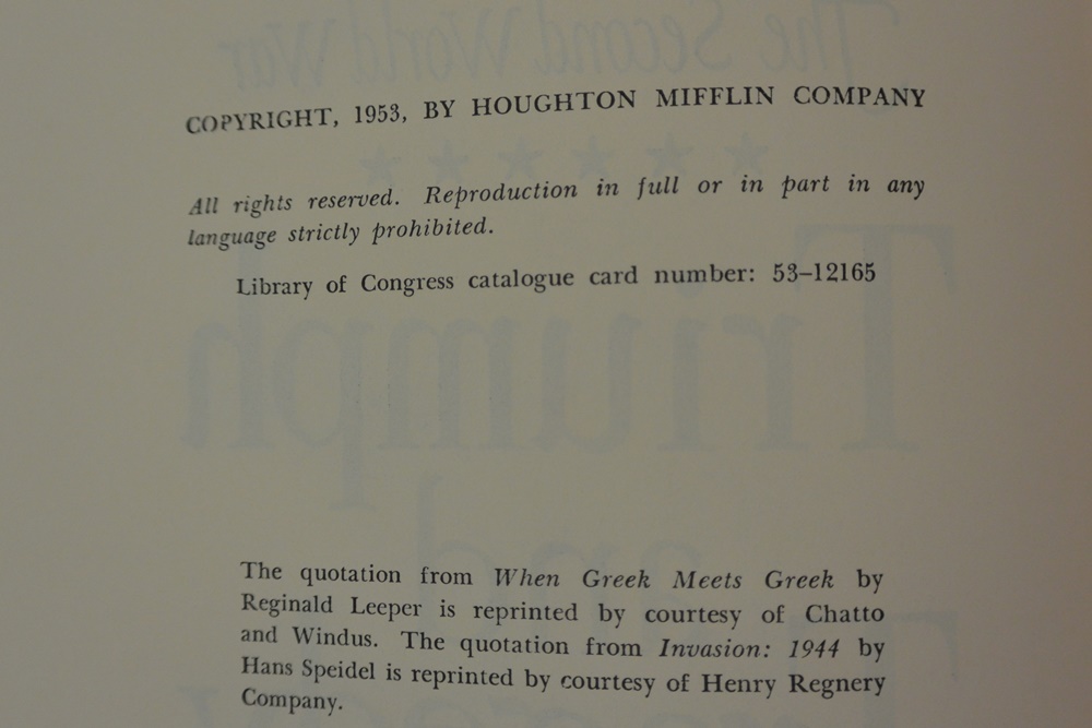 Winston Churchill's "The Second World War"