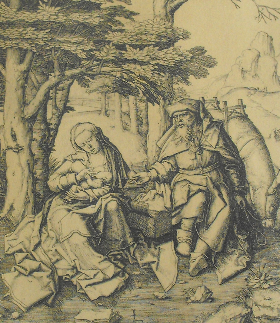 After Lucas Van Leyden Print "The Rest on the Flight into Egypt"