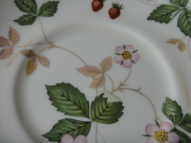 Wedgwood "Wild Strawberry" Demitasse Cup and Saucer Sets