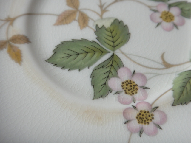 Wedgwood "Wild Strawberry" Demitasse Cup and Saucer Sets