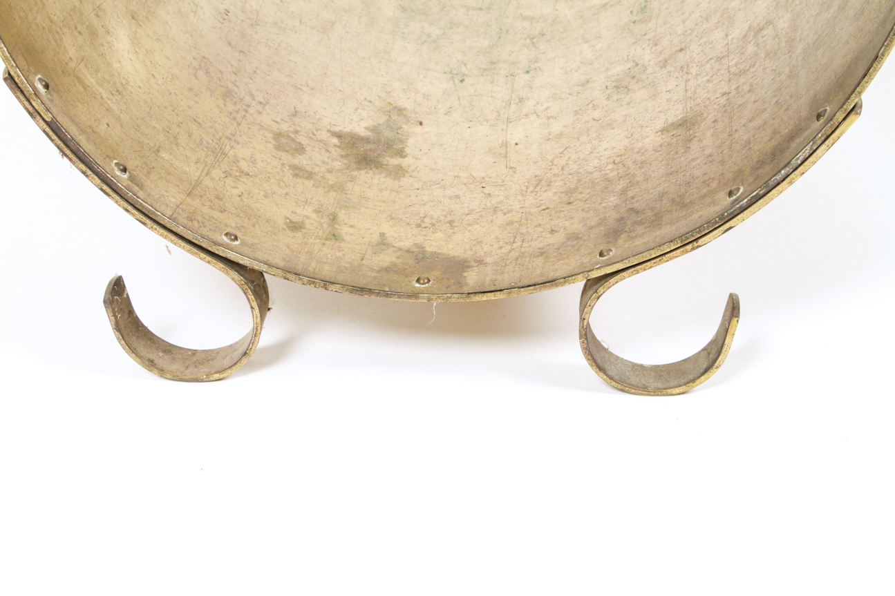 Vintage Brass Fireplace Wood Carrier