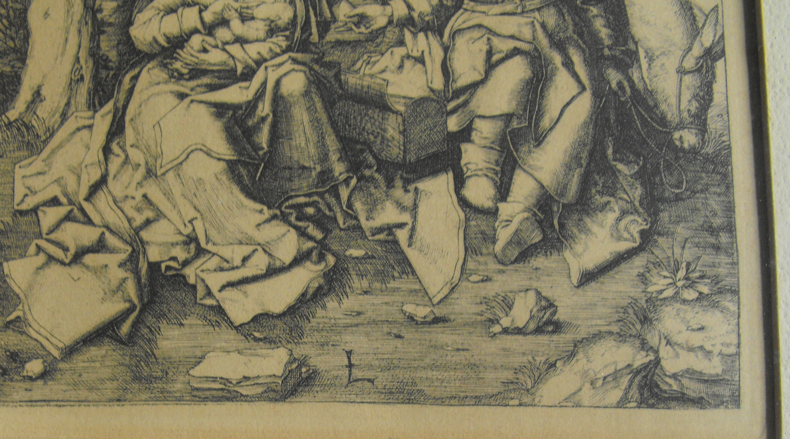After Lucas Van Leyden Print "The Rest on the Flight into Egypt"