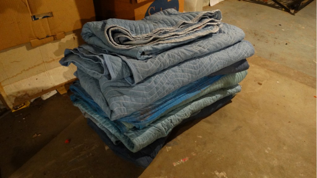 Eight Moving Pads and Blankets