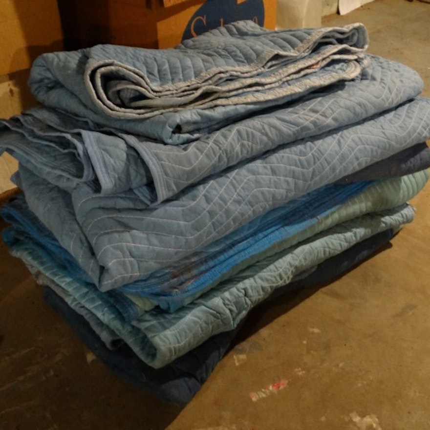 Eight Moving Pads and Blankets