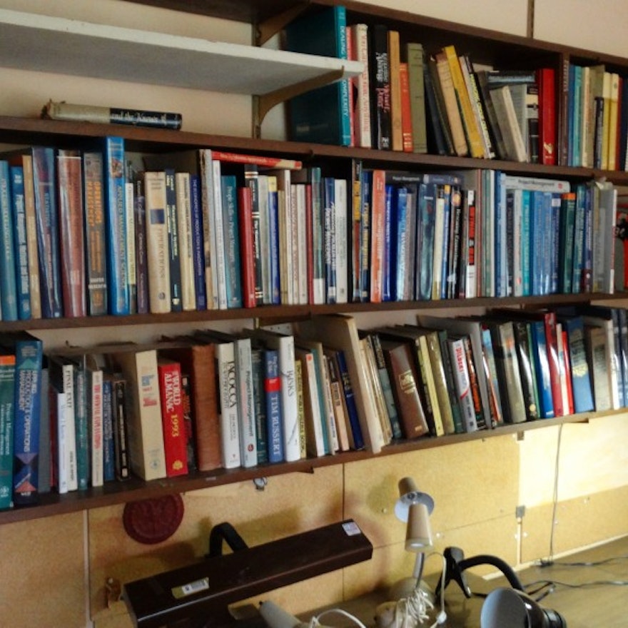 Three Shelves of Academia Books