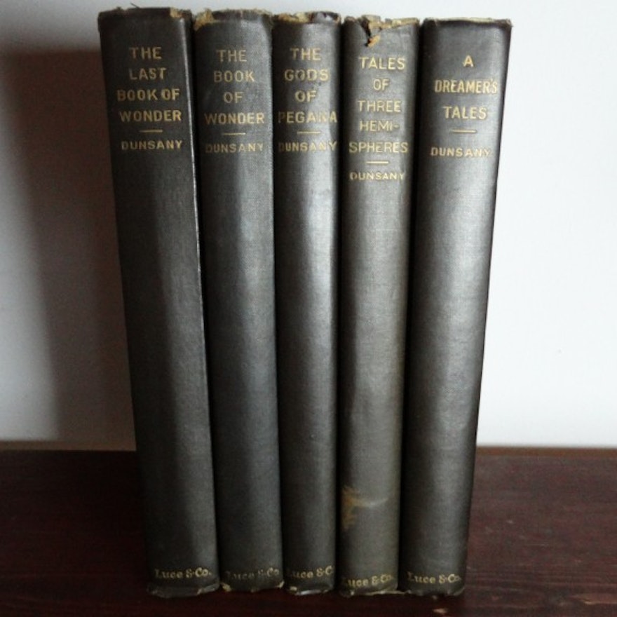 Vintage Collection of Lord Dunsany Books in Five Volumes
