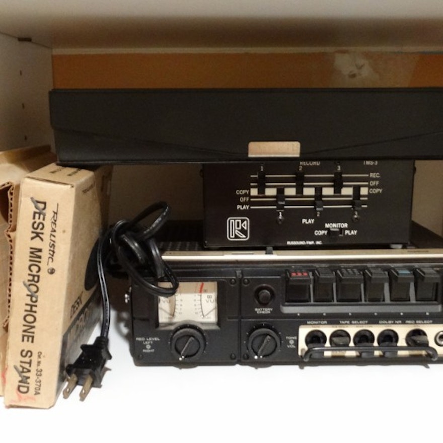 Vintage Audio Cassette Recording Equipment