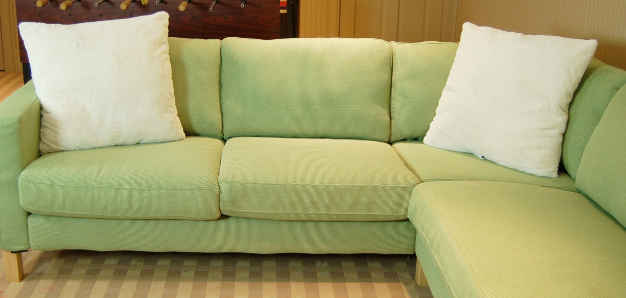 Ikea Karlstad Spring Green Corner Sofa