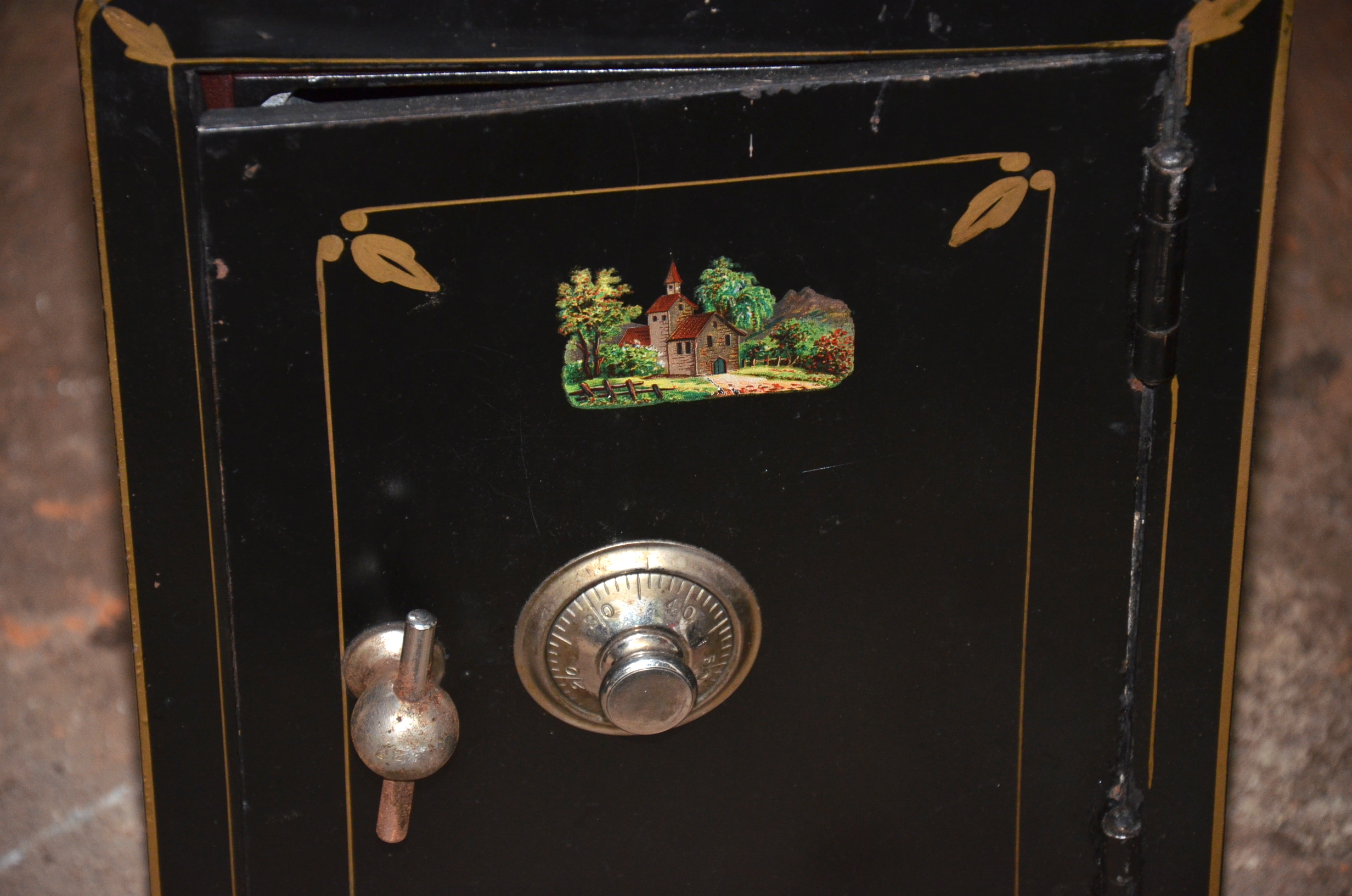 Antique Cast Iron Safe by Vulcan Safe & Lock Co. in Dayton, Ohio