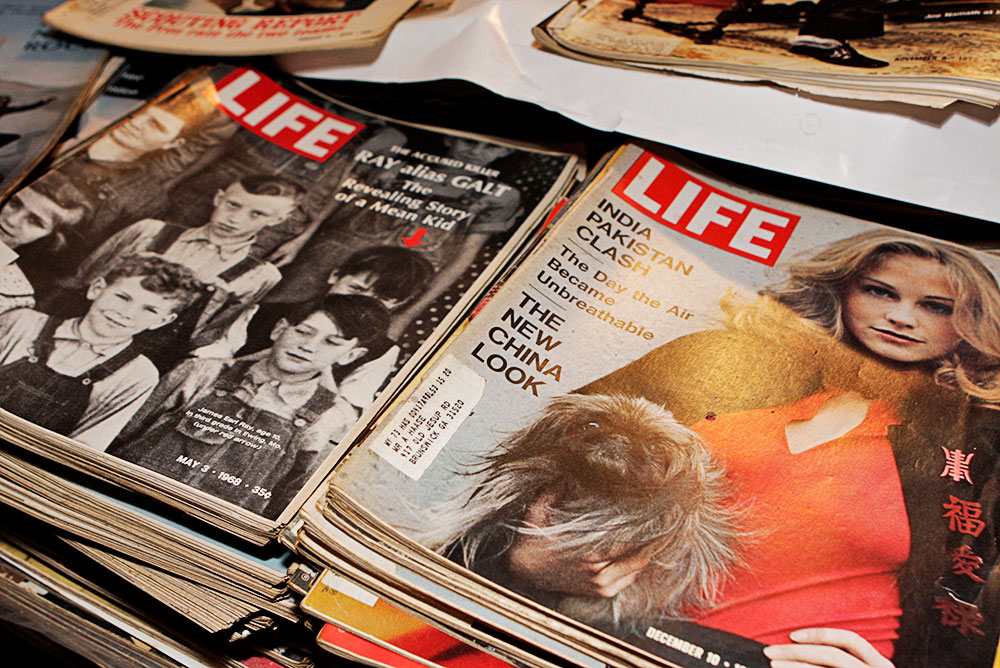 Huge Collection of Vintage Life Magazines