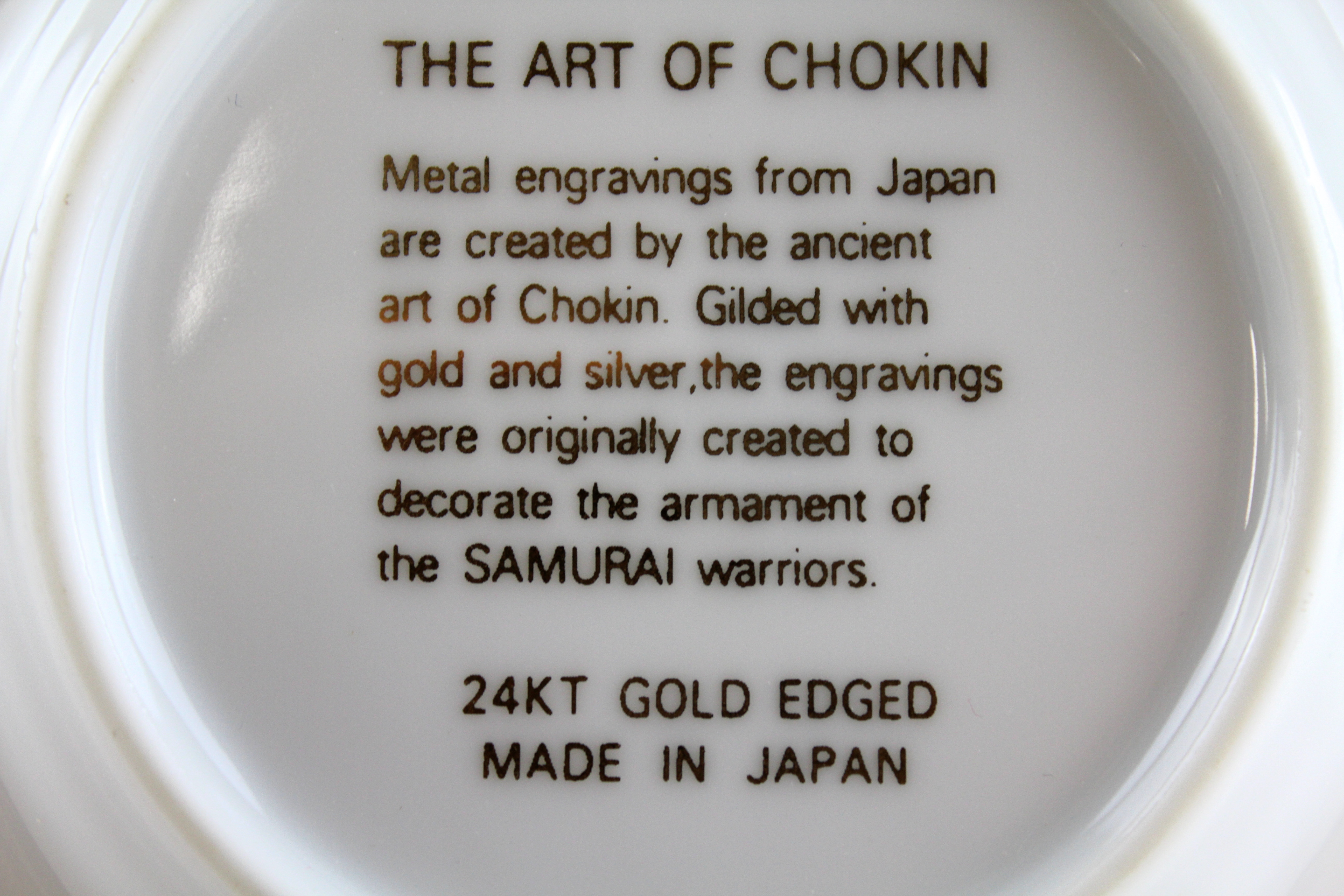 "The Art of Chokin" 24k Gold Plate