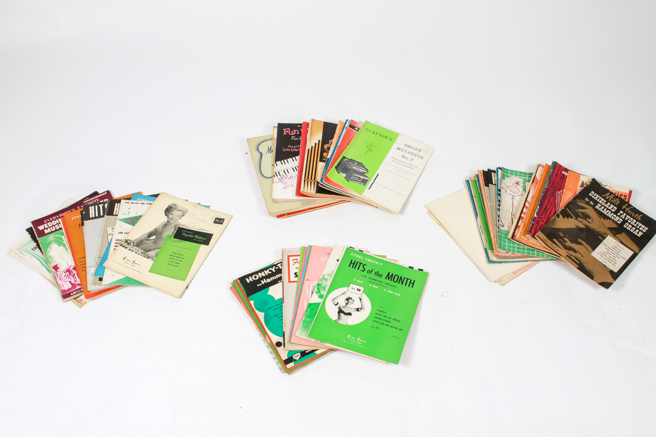 Lot of Vintage Piano and Organ Sheet Music