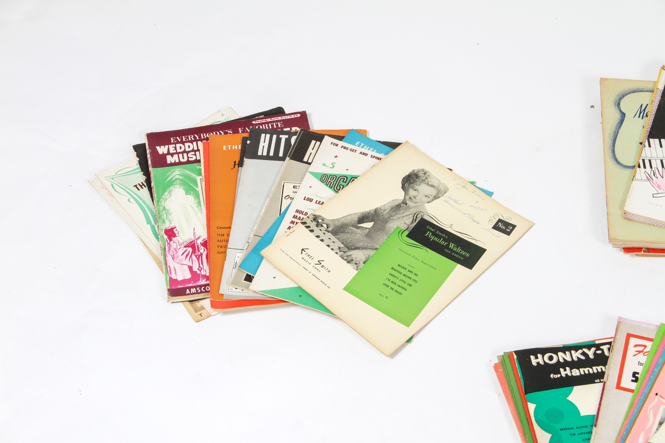 Lot of Vintage Piano and Organ Sheet Music