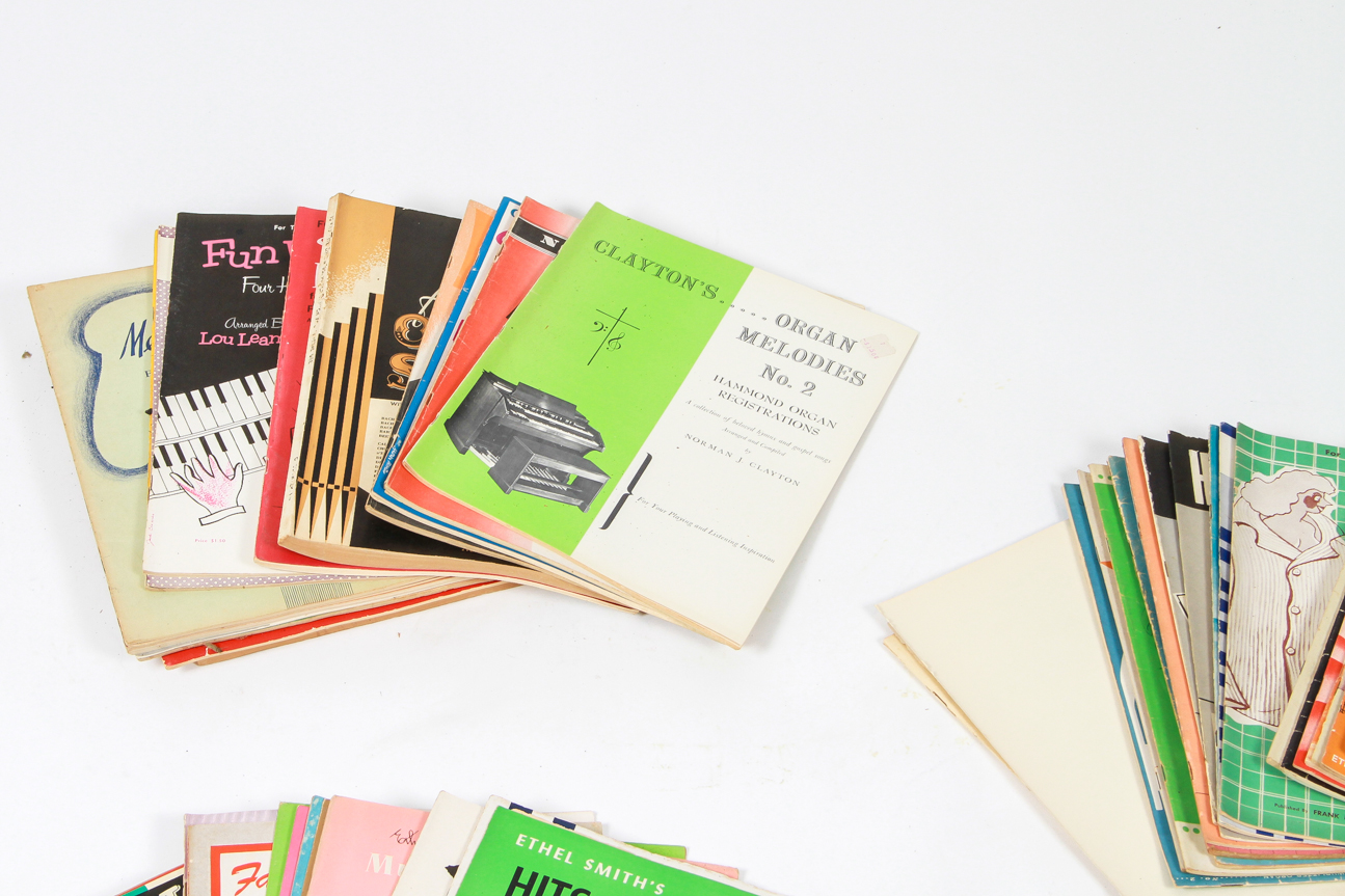 Lot of Vintage Piano and Organ Sheet Music