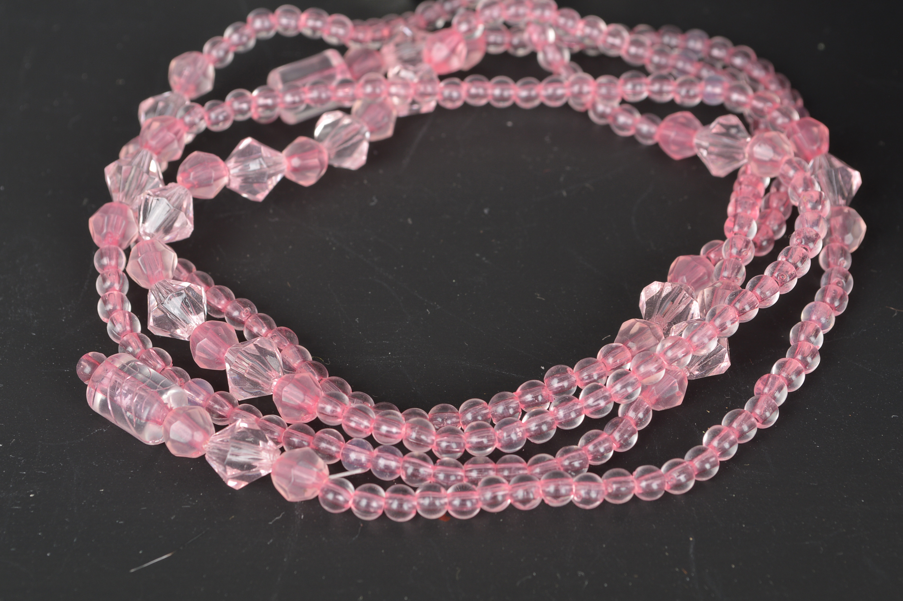 Vintage Glass Bead Necklace and Parts Lot