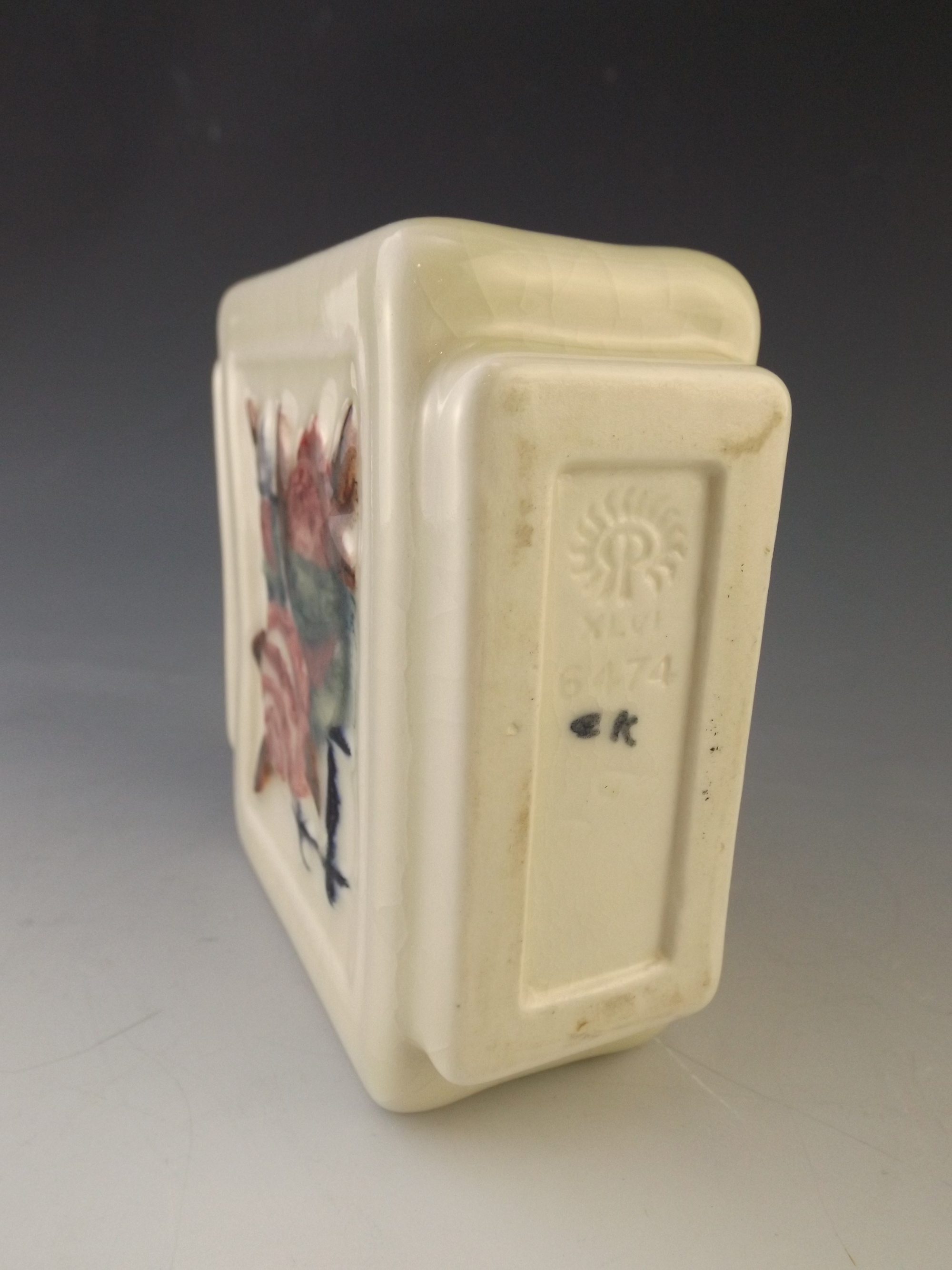 1946 Rookwood Pottery Vase with Roses