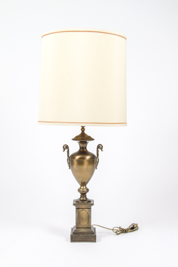 Vintage Mid-Century Brass Urn Lamp