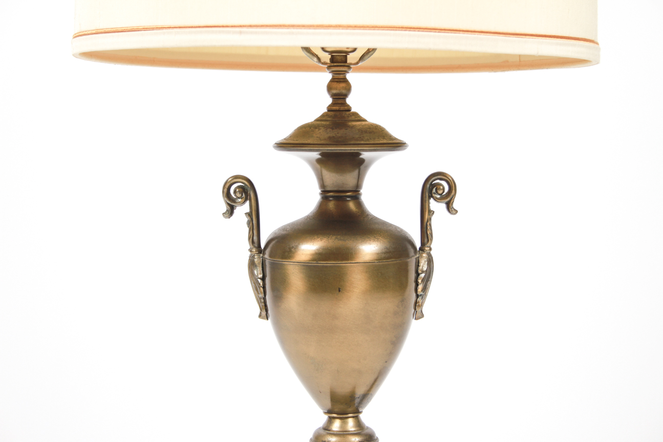 Vintage Mid-Century Brass Urn Lamp